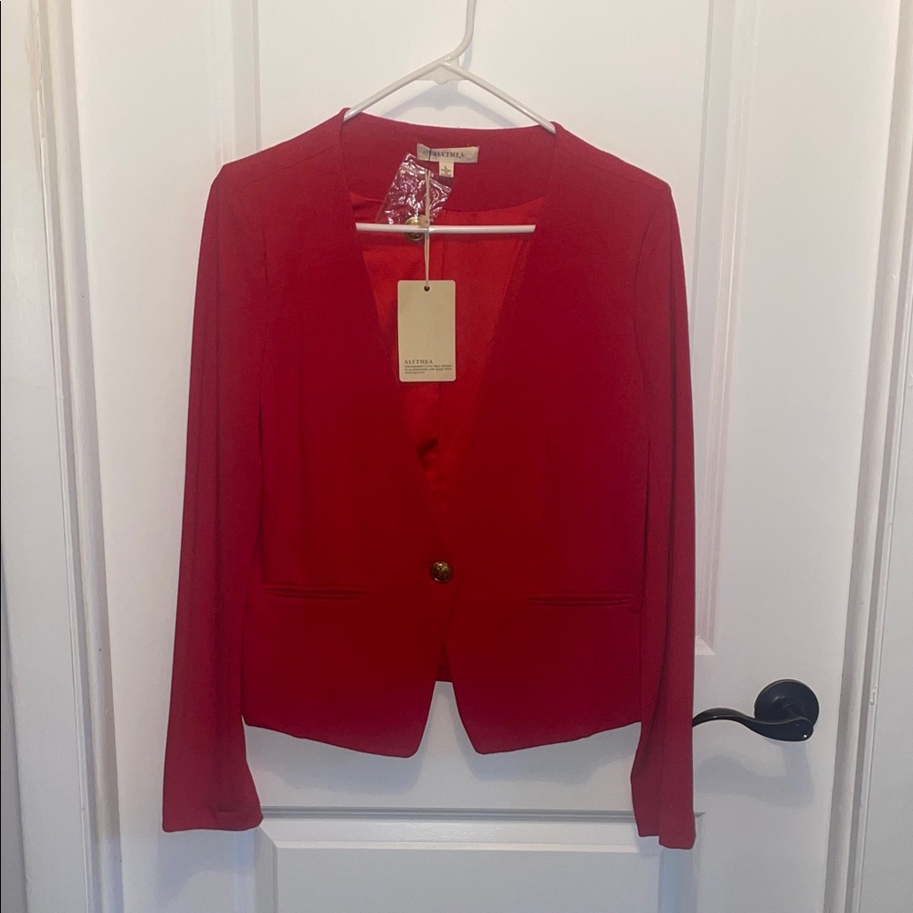Alythea Bold Red Blazer
